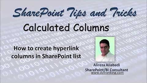 How to create Calculated Hyperlink Column in SharePoint 2013/2016