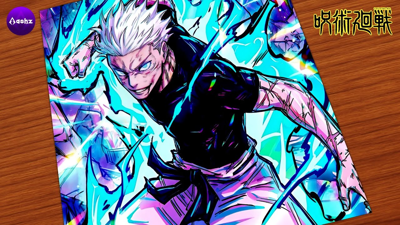 How to Draw Gojo Satoru like a PRO🔥 | Easy Anime Drawing | Gojo Drawing