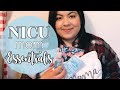 NICU Mom Essentials || Preemie-hood || What’s in my “Hospital Bag”? || Riaa Isabel