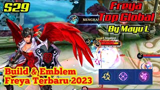 BUILD &amp; EMBLEM FREYA TERBARU SEASON 29 | TOO GLOBAL FREYA BY Mayu L