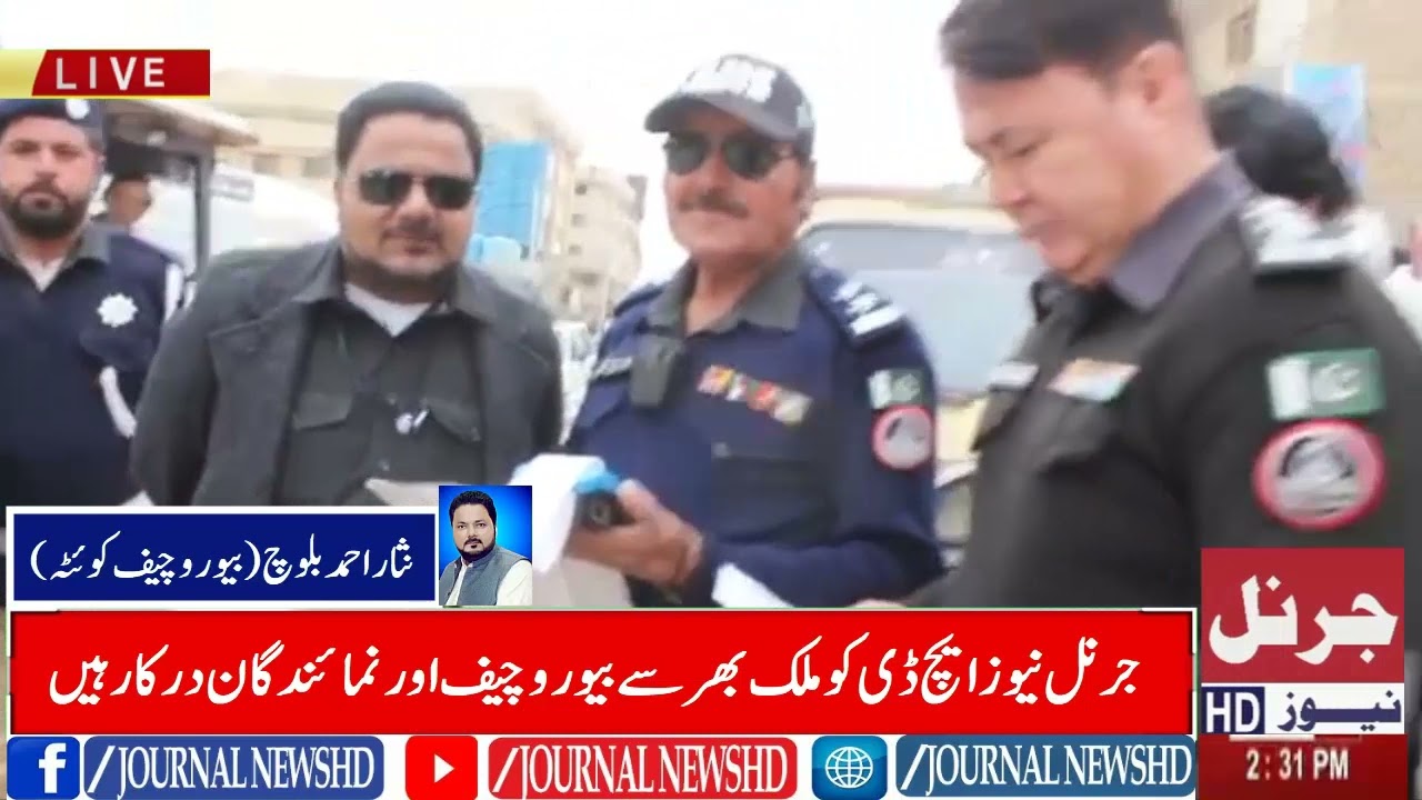 On tha direction of ssp sher ali traffic police inaction against black mirrors in quetta