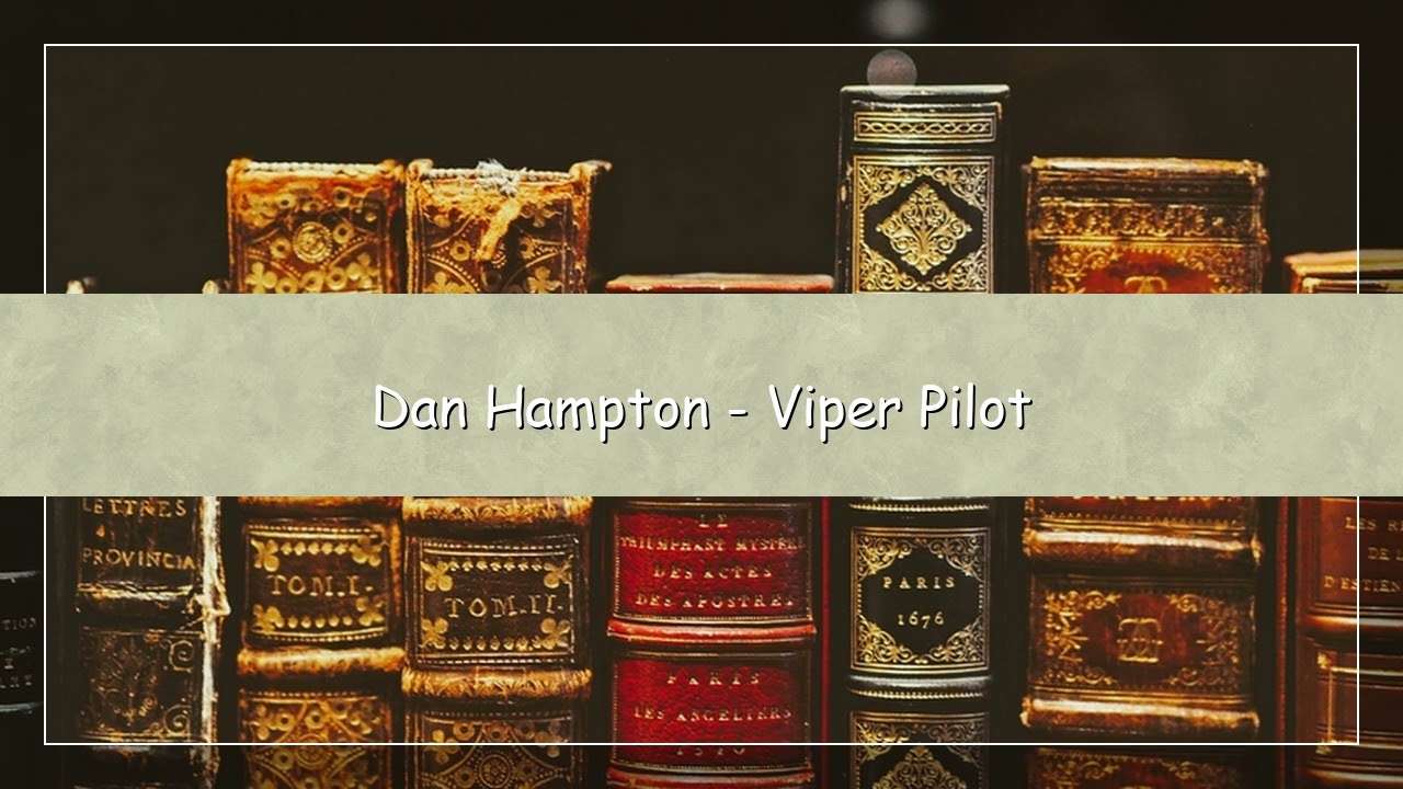 Dan Hampton – Viper Pilot | Audiobook | Fighter Pilot Memoir