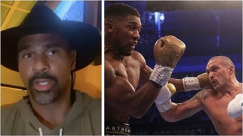 DAVID HAYE REACTS TO OLEKSANDR USYK BEATING ANTHONY JOSHUA & BECOMING HEAVYWEIGHT WORLD CHAMPION