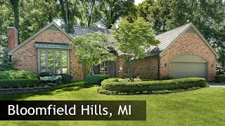 Tour of 3458 Bloomfield Club Dr Bloomfield Hills MI Real Estate Homes
