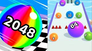 Ball Run 2048 | - All Level Gameplay Android iOS - NEW UPDATE Best Games husband wife love screenshot 5