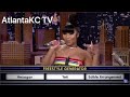 NICKI MINAJ FREESTYLE ON THE JIMMY FALLON SHOW! “WHEEL OF FREESTYLE”