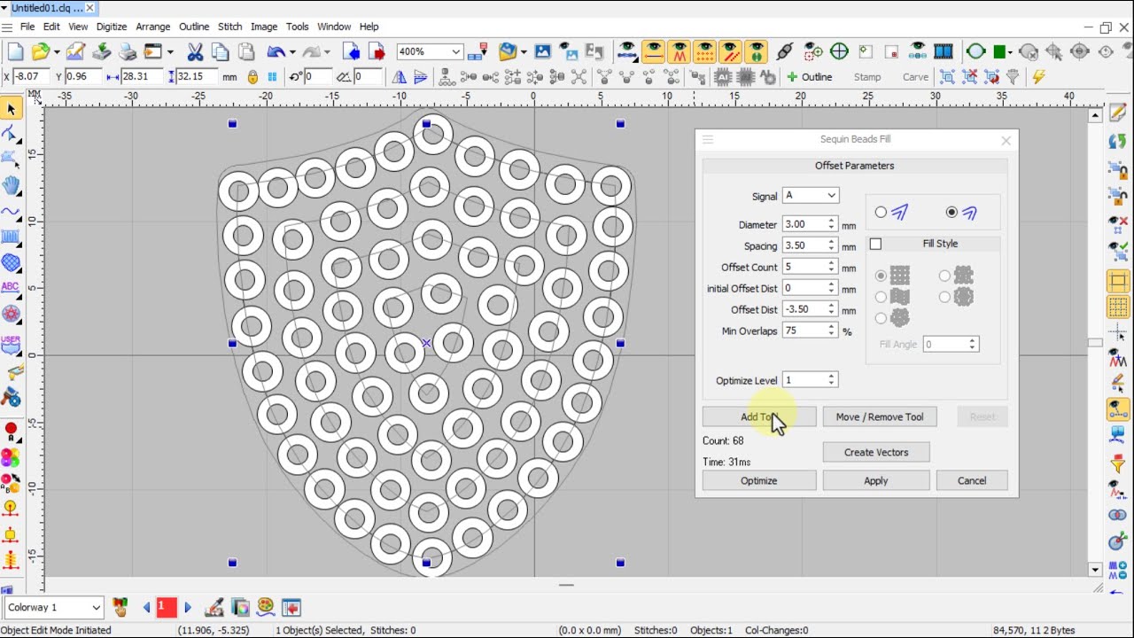 I-Cliqq Sequin Fill Feature - YouTube