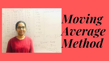 Statistics | Time Series | Moving Average Method By Odd &Even Number