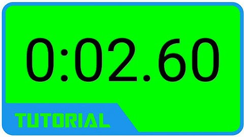 Cara Membuat Green Screen Stopwatch | KineMaster Tutorial