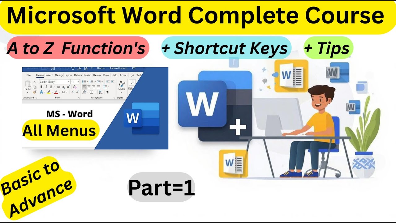 MS Word Part 1 | MS Word Tutorial | MS-Word Tutorial for Beginners | MS ...