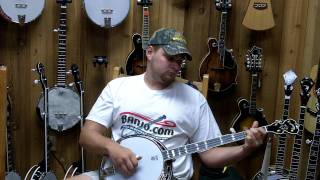 Banjo.com video: demo of a new Deering Calico 5 String Banjo