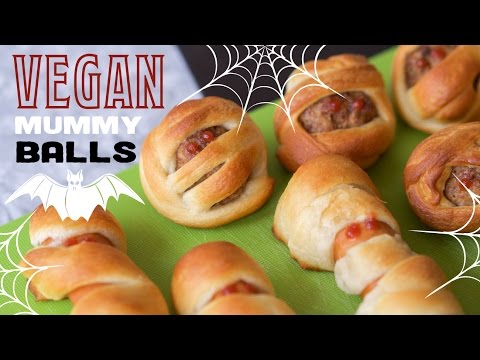 easy-vegan-halloween-recipe-|-mummy-meatballs