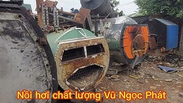 lò hơi 1.5 tấn đốt củi đài loan vừa về tới bãi