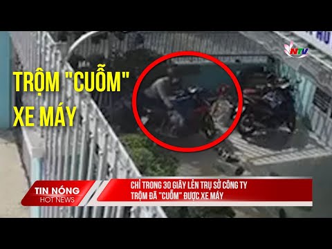 Video Chỉ trong 30 giây lẻn trụ sở Công ty, trộm đã 