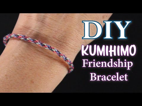 Easy DIY Friendship Bracelets with Cardboard Disk for Beginners ...