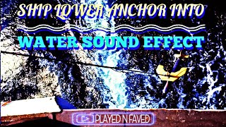 Ship Lower Anchor Into Water Sound Effect  Water Splash From Lowered Boat Anchors  Royalty Free
