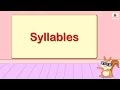 Syllables | English Grammar & Composition Grade 2 | Periwinkle
