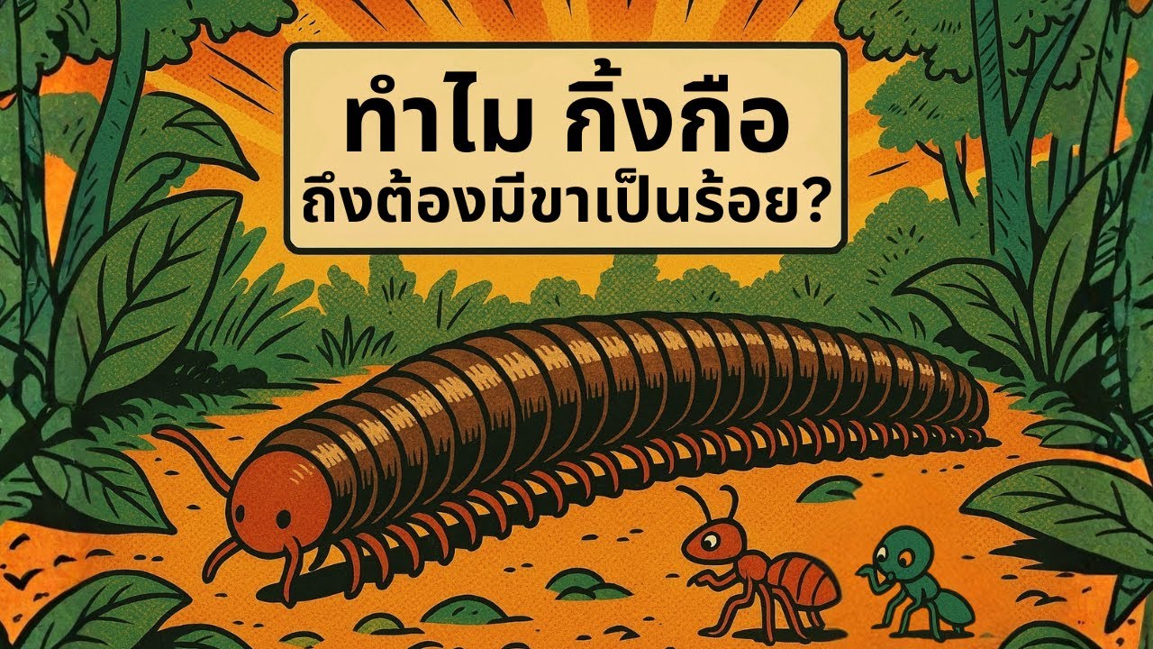 ทำไมกิ้งกือถึงต้องมีขาเป็นร้อย? | กลไกการเดินที่ทั้งเสถียรและอ่อนช้อยที่สุดในป่า