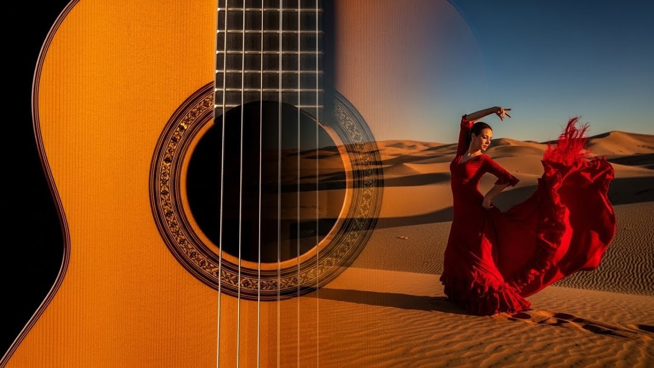 Moonlight Spanish Guitar & Arabic Oud 🌙 Smooth Flamenco Fusion for Calm & Focus