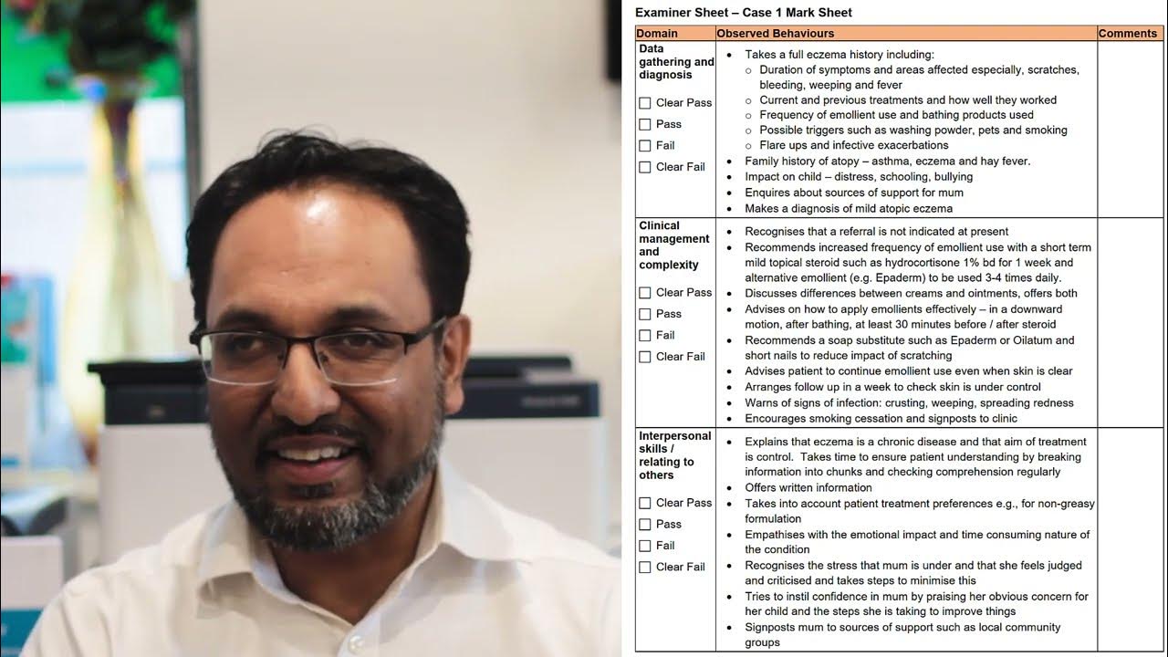 Mrcgp sca mark scheme how rcgp examiners mark sca cases domain