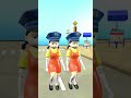 Hide & Seek Twin Hunters Squid VS The 4 Herobrine in Scary Teacher 3D