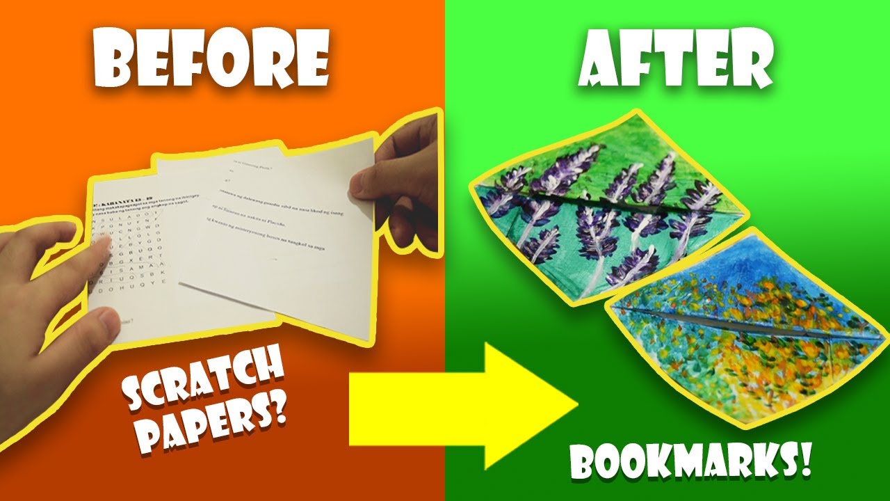 DIY BEAUTIFUL PAINTED BOOKMARKS || EASY, SIMPLE & CREATIVE RECYCLING IDEA || SMART DIY