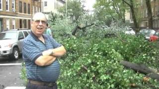 Hurricane Irene hits Windsor Terrace neighborhood in Brooklyn NY