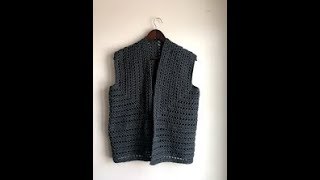 gilet sans manche crochet