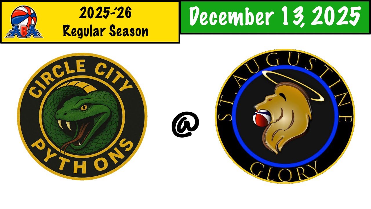 Circle City Pythons @ St. Augustine Glory | 2025-'26 ABA Regular Season