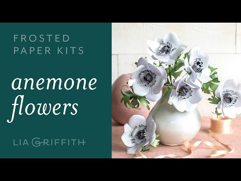 Lia Griffith Crepe Paper Flower Kit -Poppies