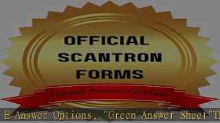 Official Scantron Brand 882-E Answer Sheet (50 Pack)