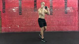Dumbbell goblet alternating reverse lunge