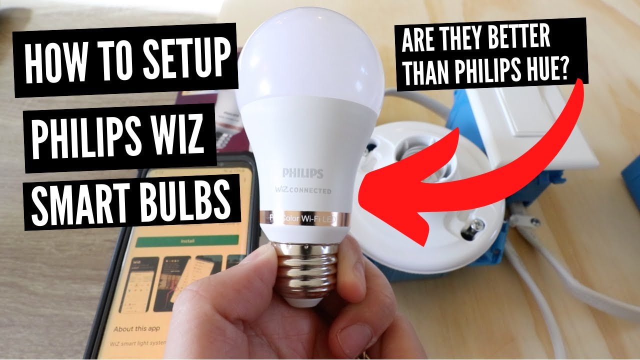 how to set up philips wiz smart light bulb better than philips hue youtube