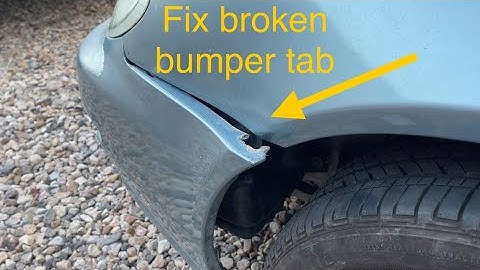 EASY Bumper repair! Fix a broken front bumper
