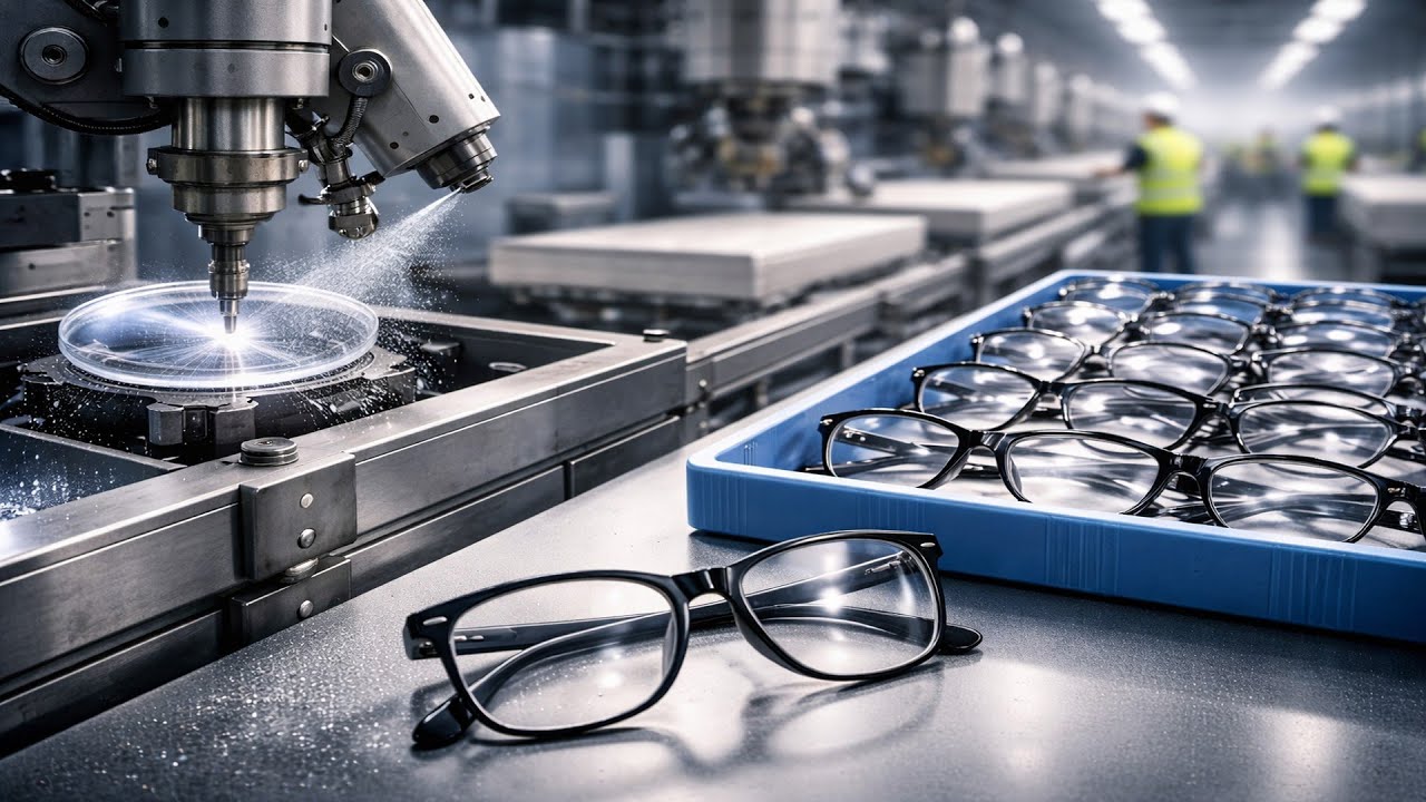 Spectacles Production Frame Work Inside Advanced Eyeglass Production: A Complete Look - YouTube