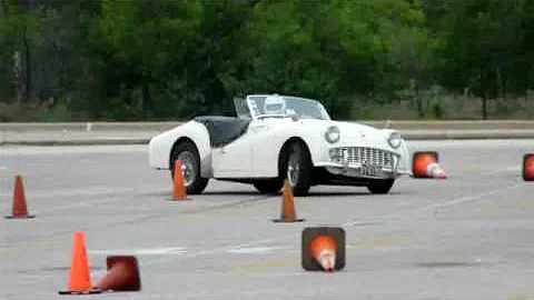 Triumph TR3 at VTR Autocross featuring Michael McP...