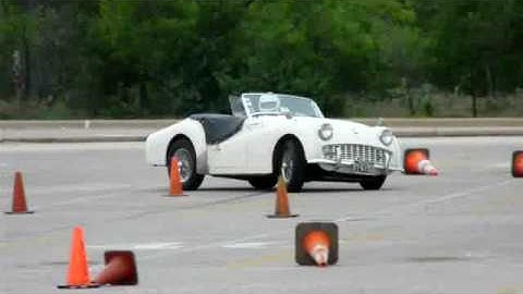 Triumph TR3 at VTR Autocross featuring Michael McPhail