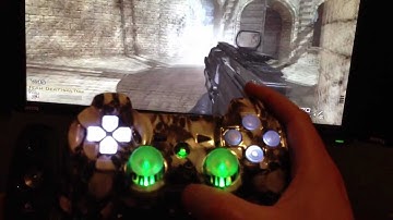 custom ps3 controller, hydro dipped, custom leds, rumble leds