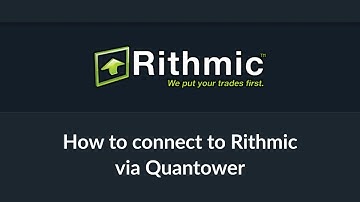 Connection to Rithmic Data Feed via Quantower platform