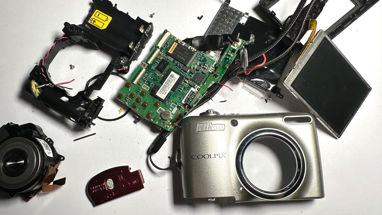 Nikon Coolpix l23 Teardown - YouTube
