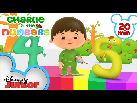 Charlie Meets the Numbers Part 2 | Kids Songs and Nursery Rhymes | @disneyjunior