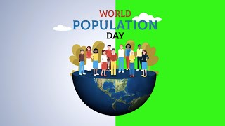 World Population Day motion banner | Green Screen & Chroma Options 2021
