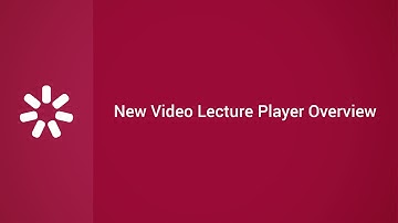 Video Lecture Player Overview