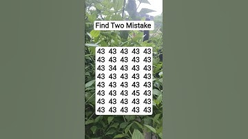 Find Two Mistake #brainteaser #puzzle #search #find #braintest #ytshort #shorts #shortvideo