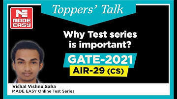GATE 2021 Topper | Vishal Vishnu Saha | AIR-29 | CS | Topper’s Talk | MADE EASY Student