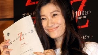 篠原涼子登場！　映画「ワールド・ウォーZ」アフレコ現場取材