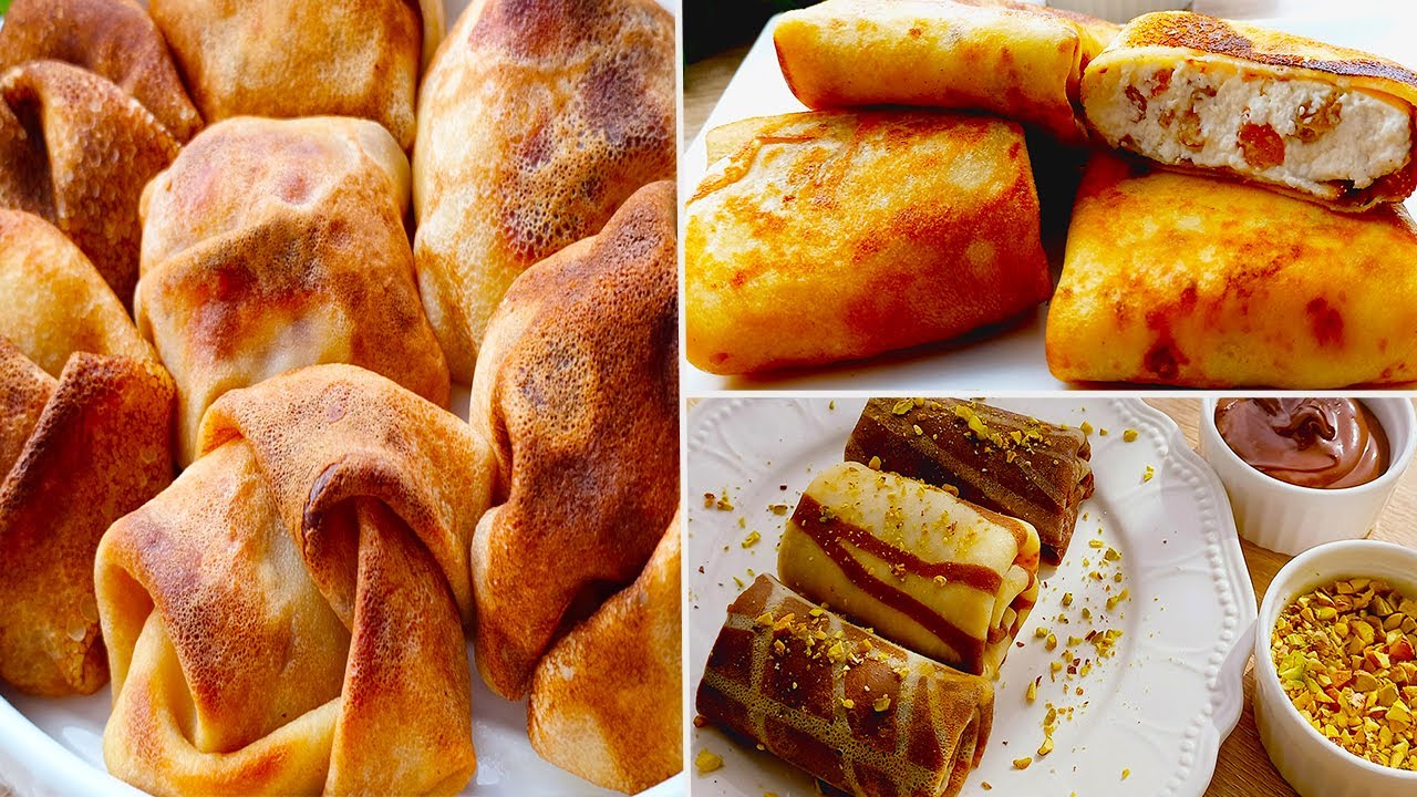 Блинчики! 🔝 3 САМЫХ ВКУСНЫХ РЕЦЕПТА! Исчезают мгновенно! Быстро, просто и очень вкусно!