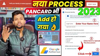 How to identify verification in Google AdSense through Pancard  Full Process identity verification