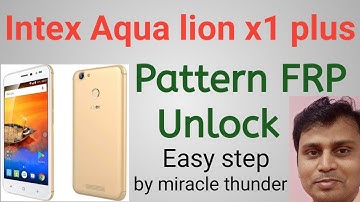INTEX AQUA LIONS X1 PLUS FRP UNLOCK | GMAIL ACCOUNT UNLOCK WITH MIRACLE THUNDER  | INTEX  FRP UNLOCK