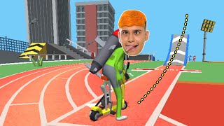 SOBREVIVA NA MEGA RAMPA COM FOGUETE NA BICICLETA!! (Bike Hop ) screenshot 3